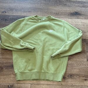 Nike green sweat shirt medium